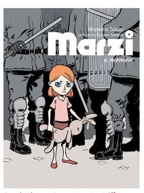 Marzi: A Memoir Graphic Novel - White & Gray Cover Paperback Cover